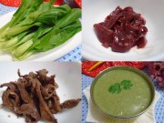 Làm mẹ - Đổi món cho bé với cháo cải xanh tim lợn
