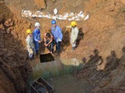Tin tức - Đường ống nước sạch sông Đà gặp sự cố lần thứ 17
