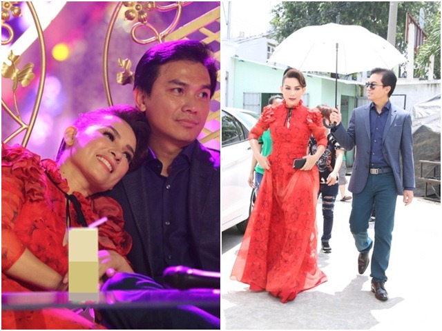 Phi Nhung tình cảm ngả đầu vào vai Mạnh Quỳnh