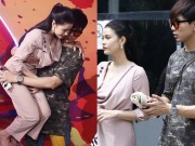 Làng sao - Tim tình tứ bồng bế Trương Quỳnh Anh tại trường quay