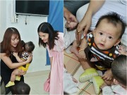 Làng sao - Con trai Phi Thanh Vân bụ bẫm, "ngơ ngác" khi được cưng nựng