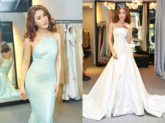 Bảo Như khoe eo thon, ngực đầy khi đi thử trang phục