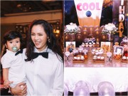 Giải trí - "Mẹ đơn thân" Diễm Châu làm tiệc thôi nôi hoành tráng cho con trai