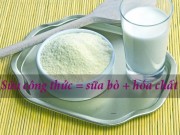Tin tức - Thực hư thông tin sữa công thức = sữa bò + hóa chất