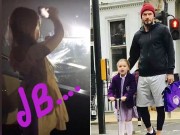 Làng sao - Bật cười xem nhóc Harper làm "fangirl" đi xem Justin Bieber biểu diễn