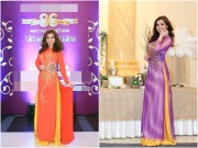 Làng sao - Hoa hậu Kim Hồng tất bật diện áo dài tham gia chương trình