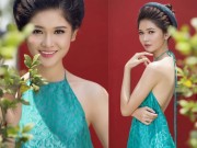 Thời trang - Á hậu Thuỳ Dung hững hờ vòm ngực thanh tân sau chiếc áo yếm