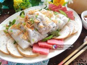 Bếp Eva - Lâu lâu làm bánh cuốn bằng chảo cho cả nhà ăn sáng