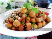 Bếp Eva - Thịt kho trứng cút đậm đà ngày gió mùa