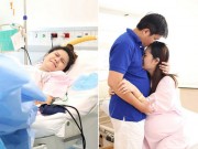 Bà bầu - Ca sĩ xinh đẹp đau đẻ 24 giờ vẫn xuất sắc sinh thường nhờ chồng khéo chăm