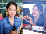 Làng sao - Nam Em giấu nỗi buồn trở về sau sự cố phiên dịch tại Hoa hậu Trái đất