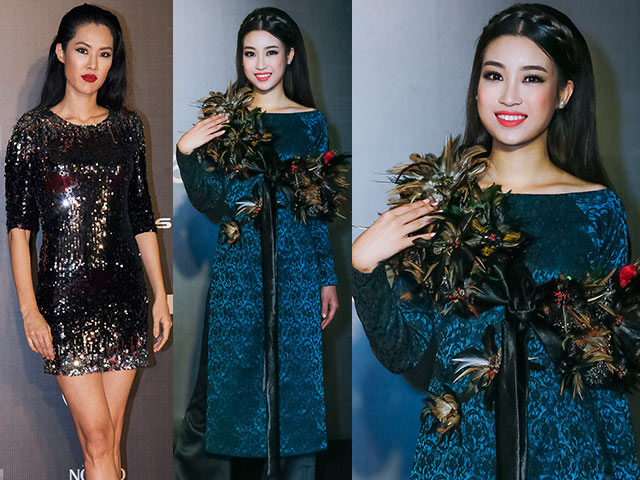 HH Mỹ Linh diện áo dài đẹp lấn át Hoa hậu Hoàn vũ Singapore