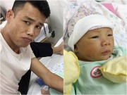 Làng sao - Hiệp Gà khoe ảnh con trai 5 ngày tuổi, giống bố như đúc
