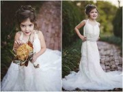 Làm mẹ - Lý do bé gái 4 tuổi mặc váy cưới chụp ảnh khiến nghìn người xúc động