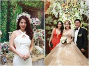 Giải trí - Trương Ngọc Ánh, Minh Thư đẹp mặn mà đến dự đám cưới Khánh Hiền
