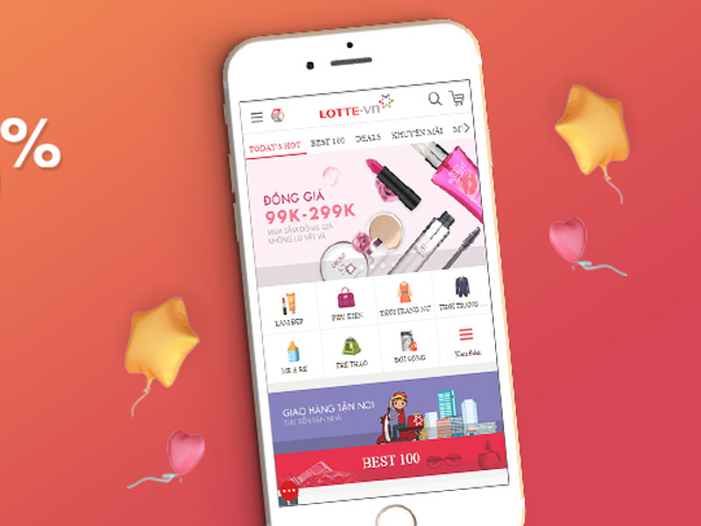 Mua iPhone 7 giá chỉ 13 triệu đồng khi sử dụng ứng dụng mua sắm từ LOTTE