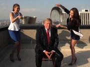 Clip Eva - Ông Donald Trump chấp nhận thách thức “tắm nước đá” của hai hoa hậu