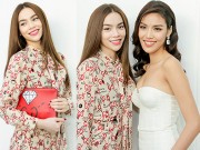 Thời trang - Hồ Ngọc Hà xinh đẹp ngời ngời tới mừng Lan Khuê lên chức
