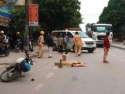 Tin tức - Chồng chết lặng nhìn thi thể vợ bị xe tải cán