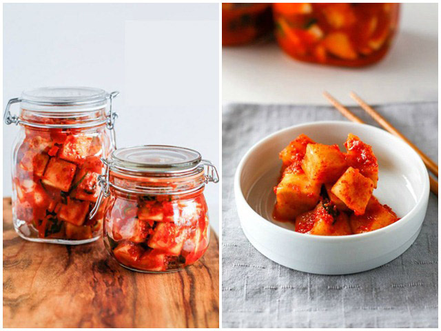 Kim chi củ cải kiểu Hàn ngon miễn bàn