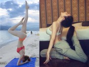 Làm đẹp - Sao Việt mượn các tư thế Yoga "khó nhằn" để khéo khoe body đẹp