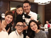 Làng sao - "Bà bầu" Tăng Thanh Hà trẻ trung đi sinh nhật con trai Trà My Idol