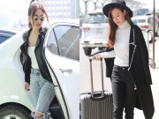 Giải trí - Midu, DJ Trang Moon hội ngộ tại sân bay trước giờ sang Hàn Quốc