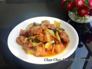 Bếp Eva - Thịt ba chỉ kho cải chua ngon để bữa cơm bớt nhạt miệng