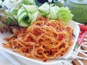 Bếp Eva - Mực khô xé sợi chiên cay, chồng ngất ngây khen vợ đảm