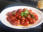 Bếp Eva - Đổi vị với thịt bò viên phô mai sốt tương cà ngon mê ly