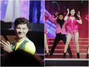 Làng sao - Xuân Bắc tóc xoăn sành điệu, "ngẩn ngơ" vì Đông Nhi quá sexy trên sân khấu