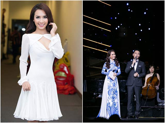 Ái Phương đẹp ngọt ngào, biến hóa liên tục bên "MC quốc dân" Phan Anh