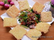 Bếp Eva - Xôi chiên giòn tan ăn với thịt bò xào còn gì ngon bằng