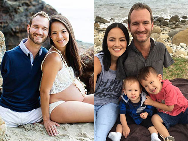 Không ngờ sau khi sinh 1 năm, con trai Nick Vujicic đã lớn và đáng yêu đến thế này