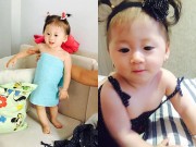 Làm mẹ - Con gái Trang Trần mặt đẹp hệt bố, chân dài như mẹ