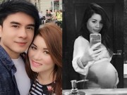Làng sao - Vợ Đan Trường tự tin khoe bụng bầu tròn vo ở tháng thứ 8