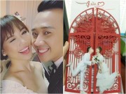 Làng sao - Hé lộ thiệp cưới chính thức của Trấn Thành - Hari Won