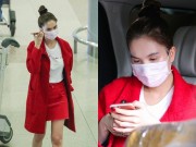 Làng sao - Ngọc Trinh lộ vẻ mệt mỏi tại sân bay sau kỳ nghỉ với người yêu tỷ phú