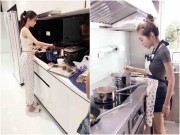 Nhà đẹp - Góc bếp của 3 cô nàng nổi tiếng tưởng như không biết nấu nướng trông thế nào?