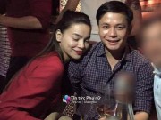 Làng sao - Lộ ảnh Hồ Ngọc Hà e ấp bên bạn trai đại gia Chu Đăng Khoa tại bàn tiệc