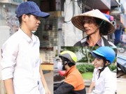 Làng sao - Vũ Cát Tường đi xe máy, trao quà cho người nghèo