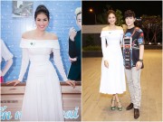 Làng sao - Phạm Hương xinh như công chúa, ngại ngùng khi được Nathan Lee ôm eo