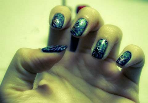 Tự vẽ nail pháo hoa cho tiệc năm mới - 4