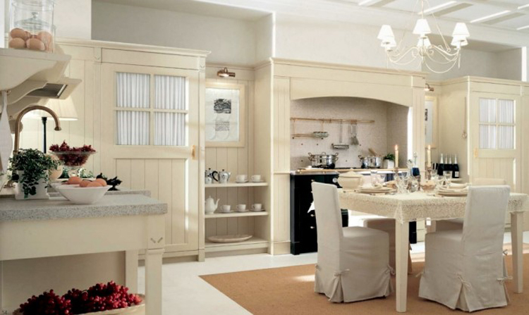 Phòng bếp không nên phân chia tách bạch giữa khu vực nấu nướng và không gian ăn uống nếu nhà bạn diện tích nhỏ.