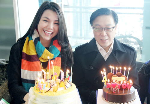 Trà Ngọc Hằng vui sinh nhật ở Hàn Quốc - 10