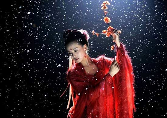 Ngất ngây cảnh sao Hoa ngữ đẹp ngời ngời dưới tuyết - 2