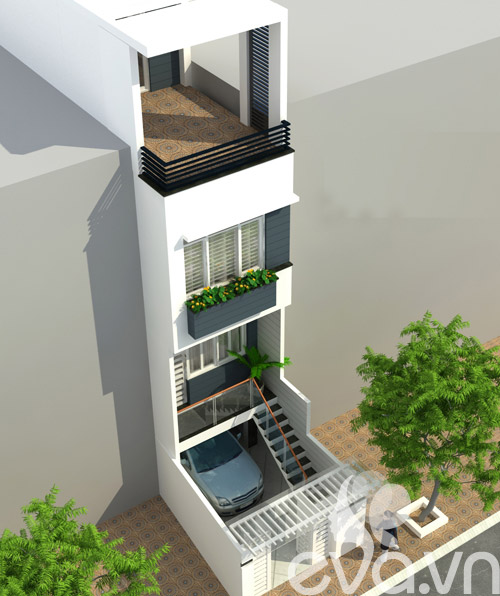 Xây nhà 4 tầng hiện đại nhất phường - 6