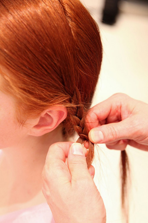 Tóc tết vương miện chỉ với 4 bước - 4