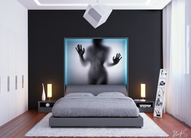 Cách mọi người thường dùng để tăng sự 'sexy' của phòng ngủ là treo những bức hình gợi tình lên...