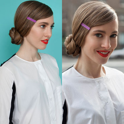 Tóc búi lệch duyên dáng cho nữ công sở - 8